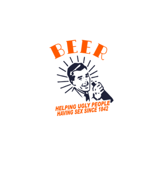 beeer model alb pe tricou