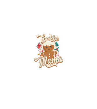 Cookie mamă model alb/roșu pe tricou