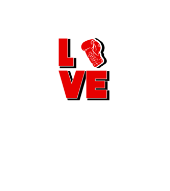 LOVE BOX model alb pe tricou