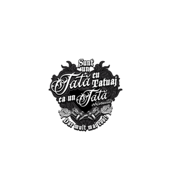 Sunt o mamă cu tatuaj, ca o mamă obișnuită, dar mult mai cool! model negru pe tricou