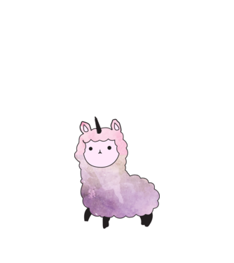 Llamacorn cutie model alb pe tricou