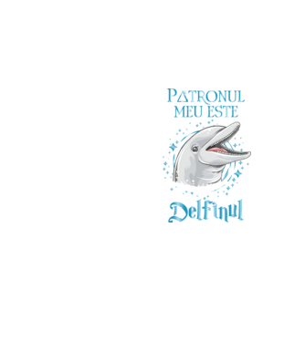 Patronul meu este DELFINUL model galben neon pe tricou
