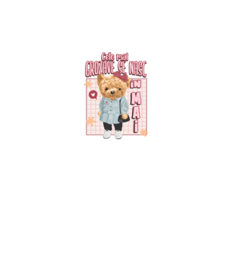 Teddy cele cool girl MAI model alb pe tricou
