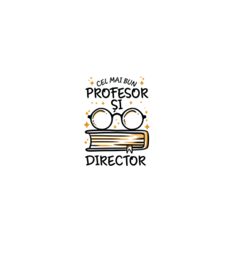 Cel mai profesor director model alb pe tricou