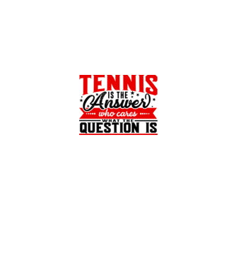 Sport is the answer JUCĂTOR TENIS model alb pe tricou