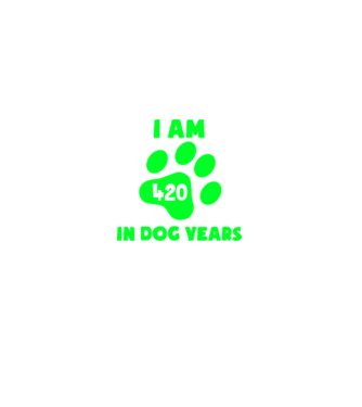 Dog Year - 420 model verde pe tricou