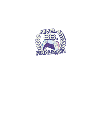 Nivel 36 finalizat! model negru pe tricou