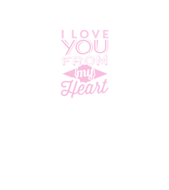 love you from model mov pe tricou