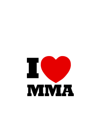 MMA LOVE model alb pe tricou