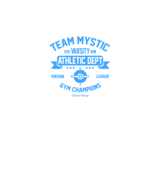 Mystic champions model negru pe tricou