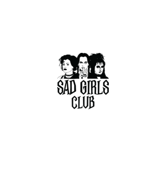  Sad Girls Club model alb pe tricou