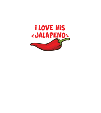 Couple JALAPENO model alb pe tricou