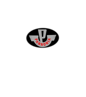 Logo Pannonia model alb pe tricou