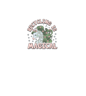 Recycling is magical model turcoaz pe tricou