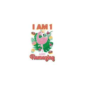 FLAMAZING Birthday 1 Years old model alb pe tricou