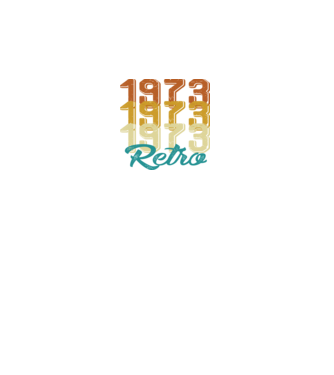 Retro 1973 model negru pe tricou