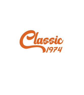 1974 Classic model alb pe tricou