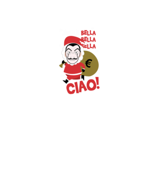 jingle bella christmas la casa de papel model negru pe tricou
