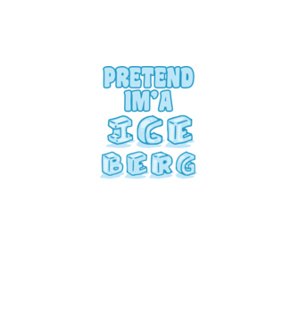 Iceberg carnaval model alb pe tricou