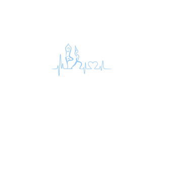 Inimă Yoga model alb pe tricou
