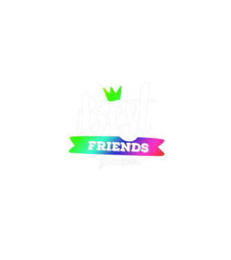 Best friends forever model turcoaz pe tricou