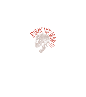 Punk Not Dead model negru pe tricou