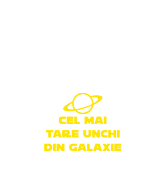 Cel mai tare unchi din galaxie model negru pe tricou