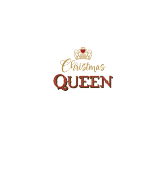 Christmas Queen model negru pe tricou