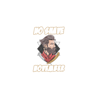 No shave November model negru pe tricou