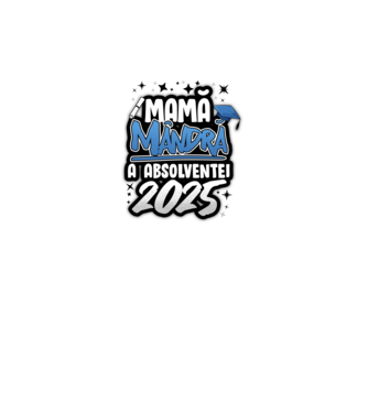 Mamă Mândră a absolventei model alb pe tricou