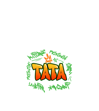 Graffiti tata model negru pe tricou