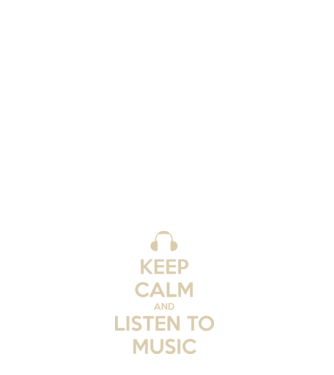 keep calm and listen to music model alb pe tricou