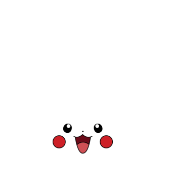 Pikachu model negru pe tricou