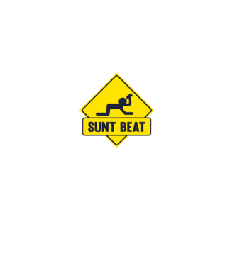Sunt beat model alb pe tricou
