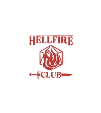 hellfire club 85 model negru pe tricou