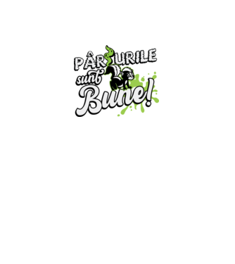 Pârțurile sunt bune model negru pe tricou
