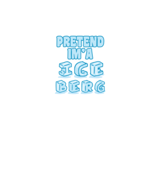 Iceberg carnaval model alb pe tricou
