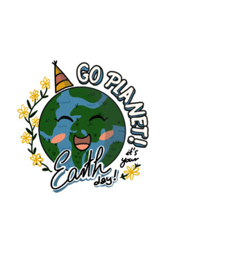 Go planet model alb pe tricou
