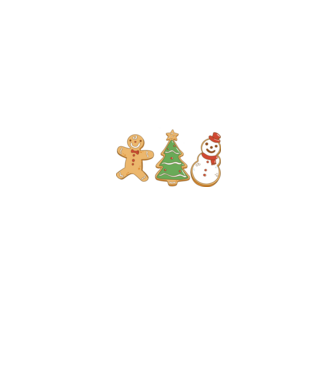 christmas cookies model negru pe tricou