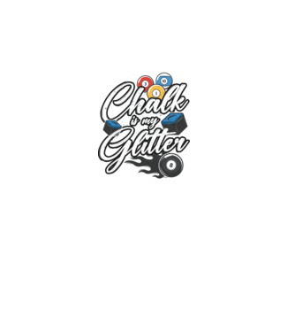 Chalk is my glitter model negru pe tricou
