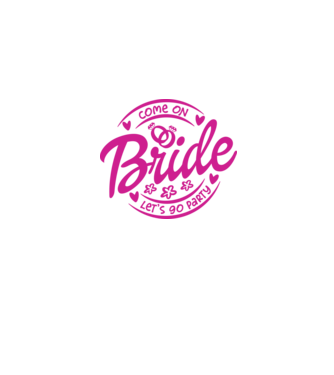 Bride Barbie lets go party model gri pe tricou