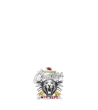 Minesota Cougars  TEXTURED model negru pe tricou