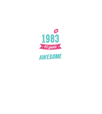 Made in 1983 model negru pe tricou