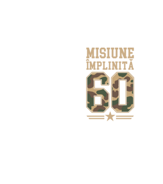 Misiune împlinită 60 model galben neon pe tricou