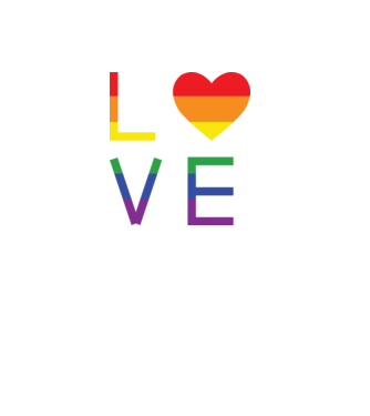 love lgbtq model roz deschis pe tricou