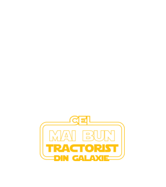 Cel mai bun tractorist din galaxie model albastru închis pe tricou