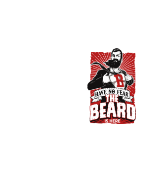 Have no fear the beard is here model galben neon pe tricou