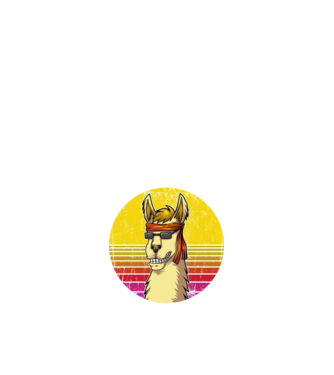 No Prob LLama - Láma model negru pe tricou