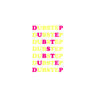 Dubstep model negru pe tricou