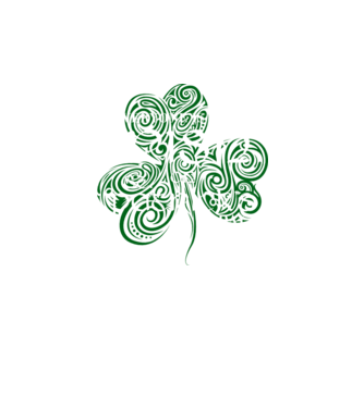 Everyone is irish shamrock model negru pe tricou